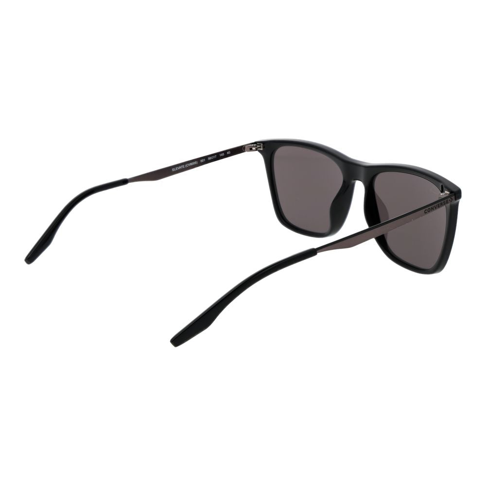 Sunglasses by Converse for men in metal and black featuring an opulent full-rim square frame design with a sophisticated black coloured frame finish and high-performance non-polarized category-3-dark-tint lens.