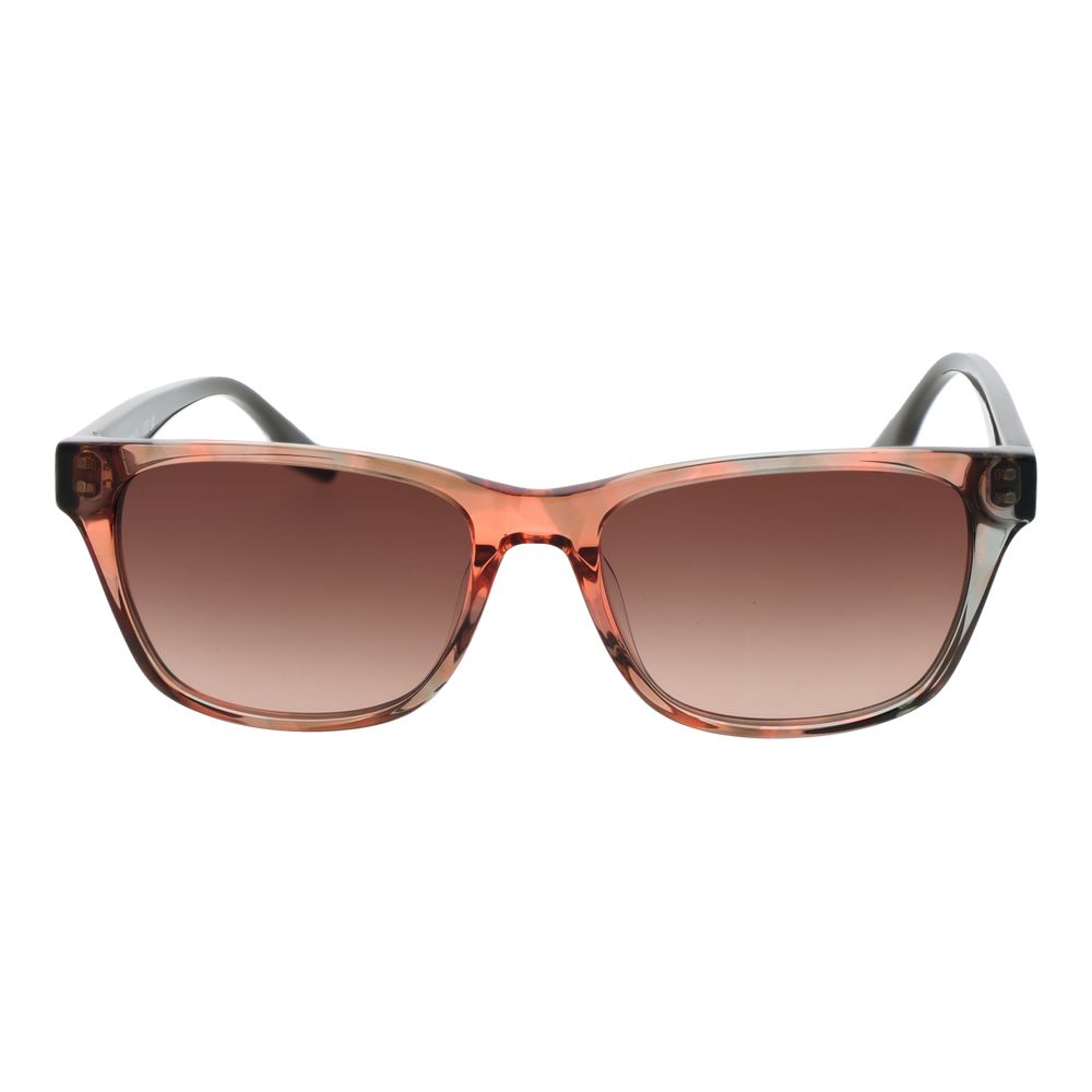 Sunglasses by Converse for women in acetate rose-gold features an lustrous rectangle full-rim frame design with rose-gold coloured frame detailing and non-polarized category-2-medium-tint lens for a lustrous aesthetic.