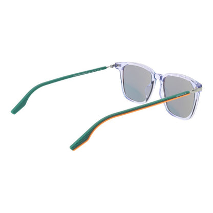 Sunglasses by Converse for unisex in rubber blue showcases a ethereal silhouette, featuring blue coloured frame full-rim square frame design with mirrored category-2-medium-tint lens for a ethereal finish.