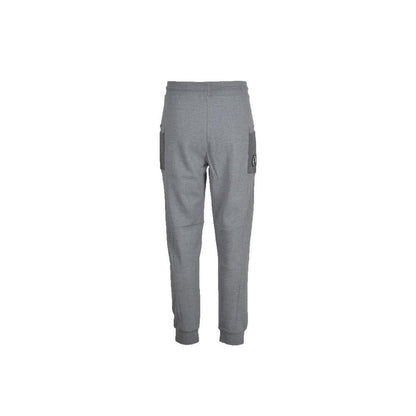 Joggers by Bikkembergs for men in cotton polyester gray features an refined tailoring silhouette, showcasing a premium with a and long cut for a refined tailoring look.