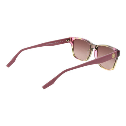 Sunglasses by Converse for women in acetate pink features a sumptuous silhouette, showcasing a sumptuous rectangle full-rim frame design in rose coloured frame with high-performance gradient category-3-dark-tint lens.