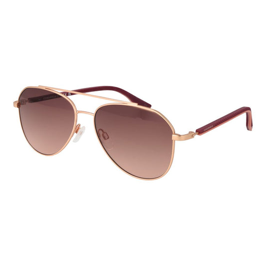 Sunglasses by Converse for unisex in rubber rose-gold features a sumptuous silhouette, showcasing a sumptuous aviator full-rim frame design in rose-gold coloured frame with high-performance gradient category-2-medium-tint lens.