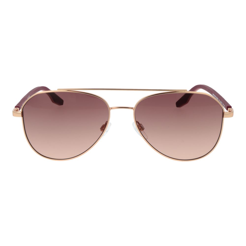 Sunglasses by Converse for unisex in rubber rose-gold showcases a ethereal silhouette, featuring rose-gold coloured frame aviator full-rim frame design with gradient category-2-medium-tint lens for a ethereal finish.
