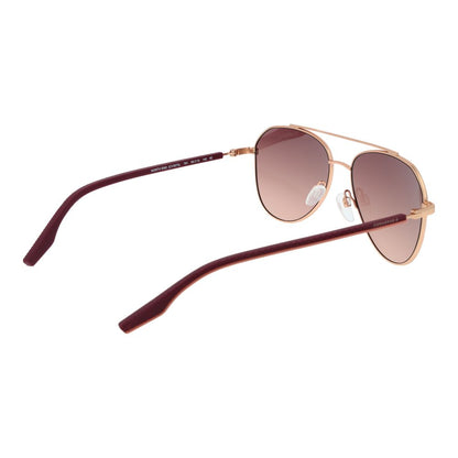 Sunglasses by Converse for unisex in rubber rose-gold features an lustrous aviator full-rim frame design with rose-gold coloured frame detailing and gradient category-2-medium-tint lens for a lustrous aesthetic.
