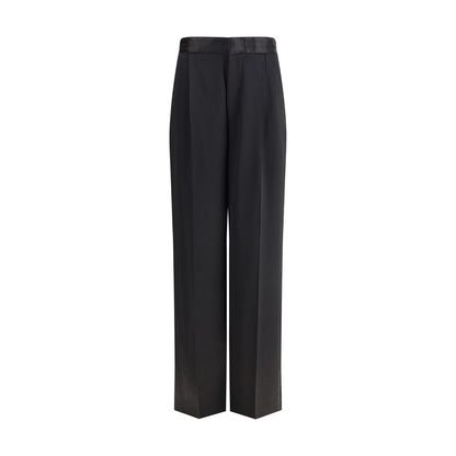 Palazzo Pants by SA SU PHI for women in polyester & silk black features an sophisticated and regular-fit & wide with a precise long, creating a sophisticated and sophisticated silhouette.