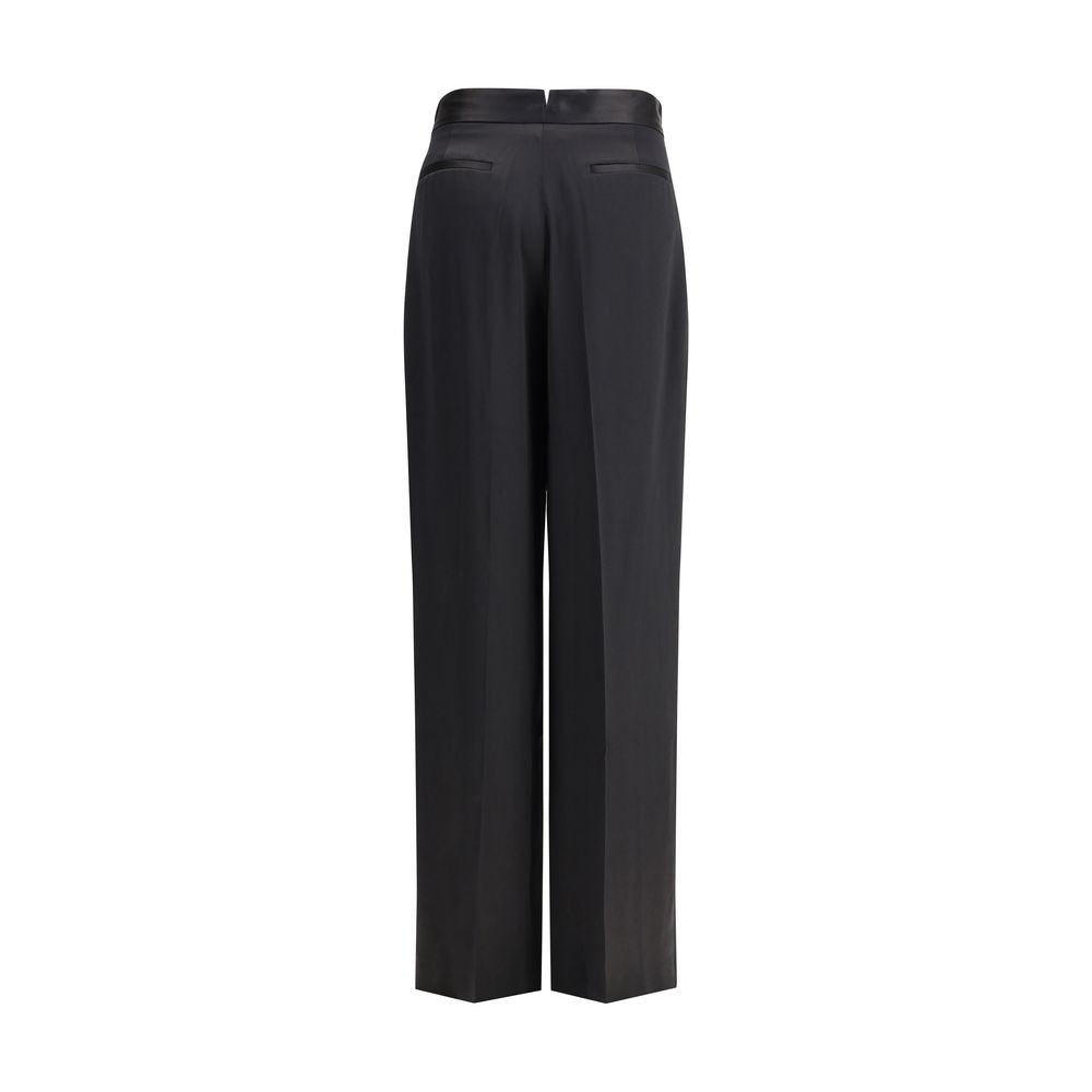Palazzo Pants by SA SU PHI for women in polyester & silk black features a refined silhouette with a refined regular-fit & wide, defined by a and a refined long for a refined finish.