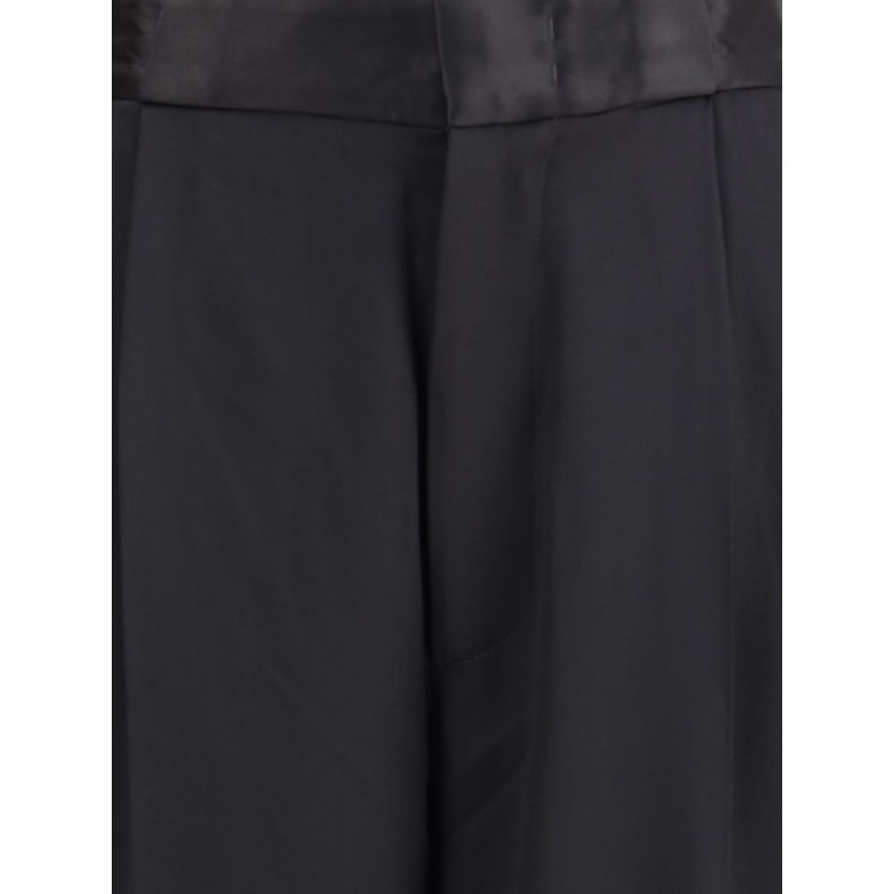 Palazzo Pants by SA SU PHI for women in polyester & silk black presents a refined pantology silhouette, artfully defined by a refined pantology regular-fit & wide, long, and a sophisticated .