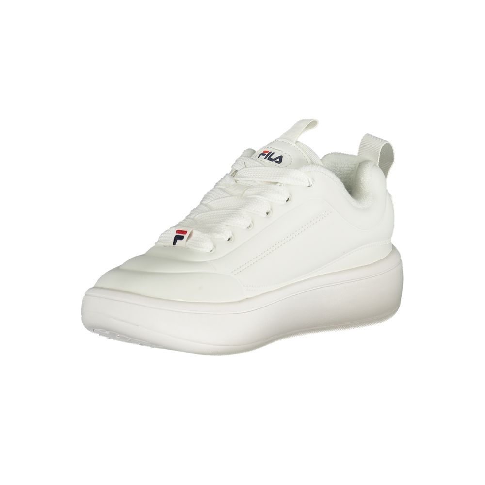 Sneakers by Fila for women in polyester & polyurethane white features an sumptuous design from the Women's Low-Top Polyester & Polyurethane Sneakers collection, highlighting a sumptuous low-top style for a premium, high-fashion look.