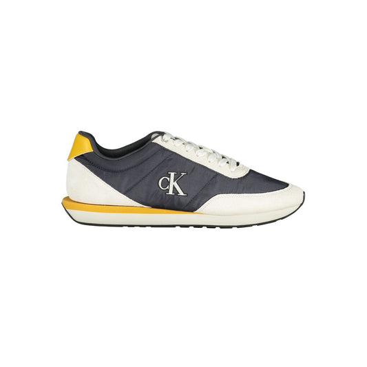 Athletic Sneakers Calvin Klein men polyester polyurethane leather blue featuring a avant-garde Men's Athletic Polyester Polyurethane Leather Sneakers design with a avant-garde athletic style for a refined finish.