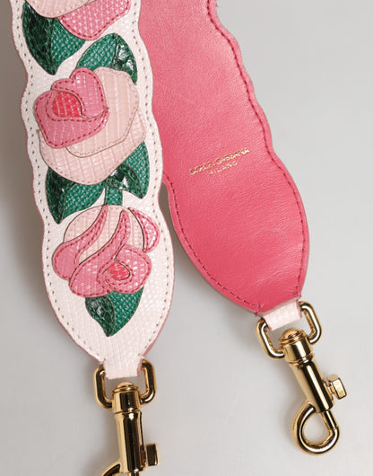 Shoulder Strap by Dolce & Gabbana for women in ayers calf leather gold, multicolor, white & floral showcases a enviable design, perfect for elevating any ensemble as part of the Ayers Calf Leather Shoulder Strap collection.