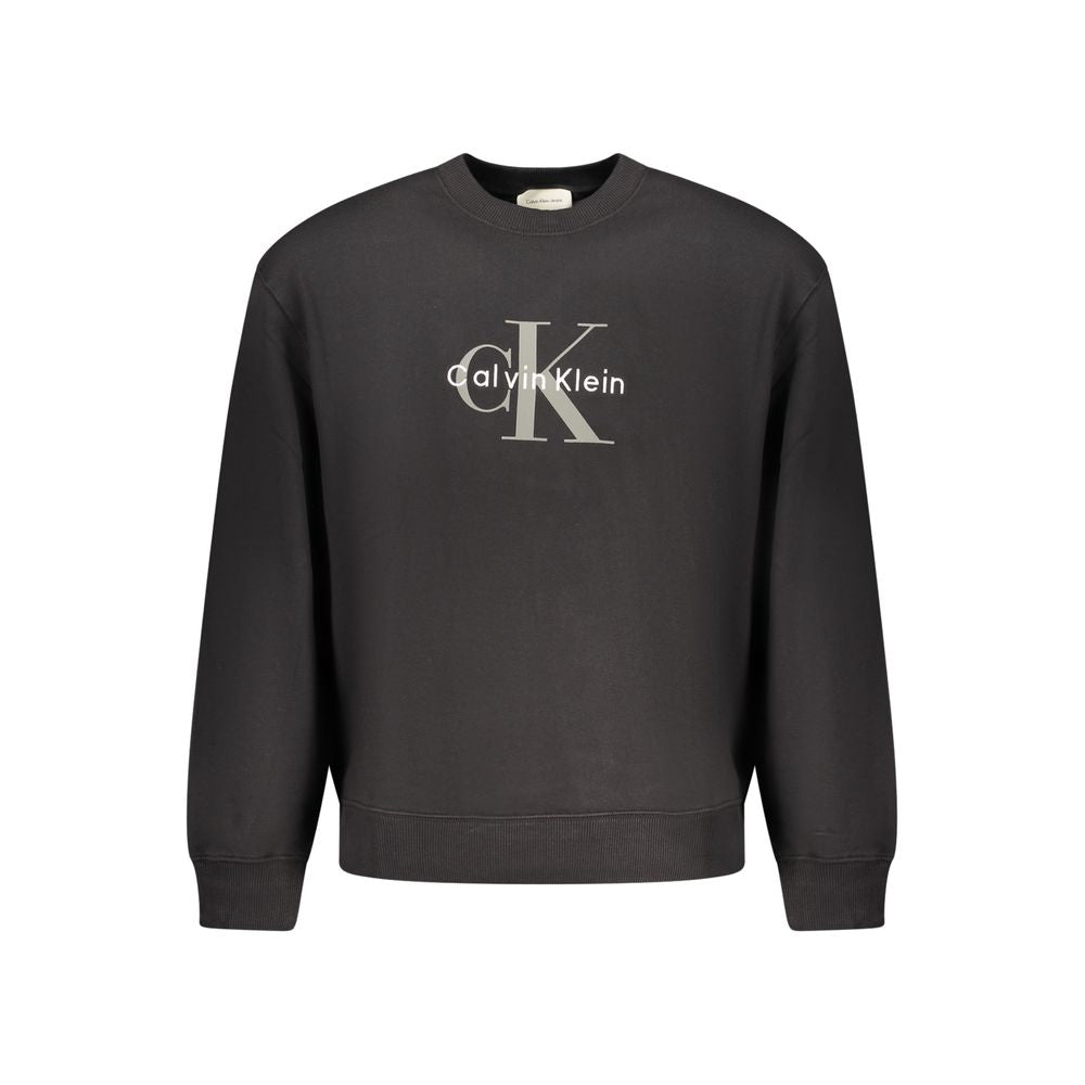 Sweatshirt by Calvin Klein for men in cotton black & print features a unrivaled silhouette with a refined crew neckline and unrivaled detailing for a sophisticated look.