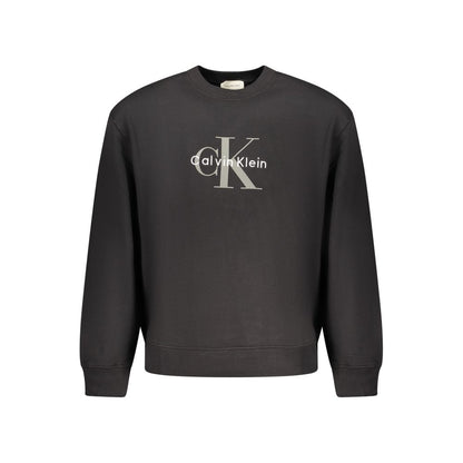 Sweatshirt by Calvin Klein for men in cotton black & print features a unrivaled silhouette with a refined crew neckline and unrivaled detailing for a sophisticated look.
