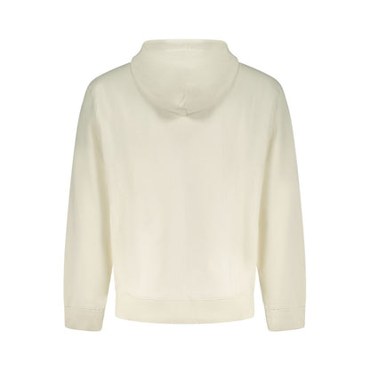 Hooded Sweatshirt Hoodie by Calvin Klein for men in cotton white features an dramatic silhouette, showcasing a sophisticated and dramatic for a refined, modern aesthetic.