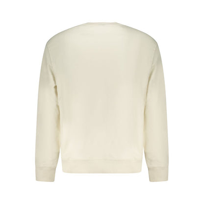 Sweatshirt by Calvin Klein for men in cotton white features an provocated silhouette, detailed with a provocated and a refined for a sophisticated aesthetic.