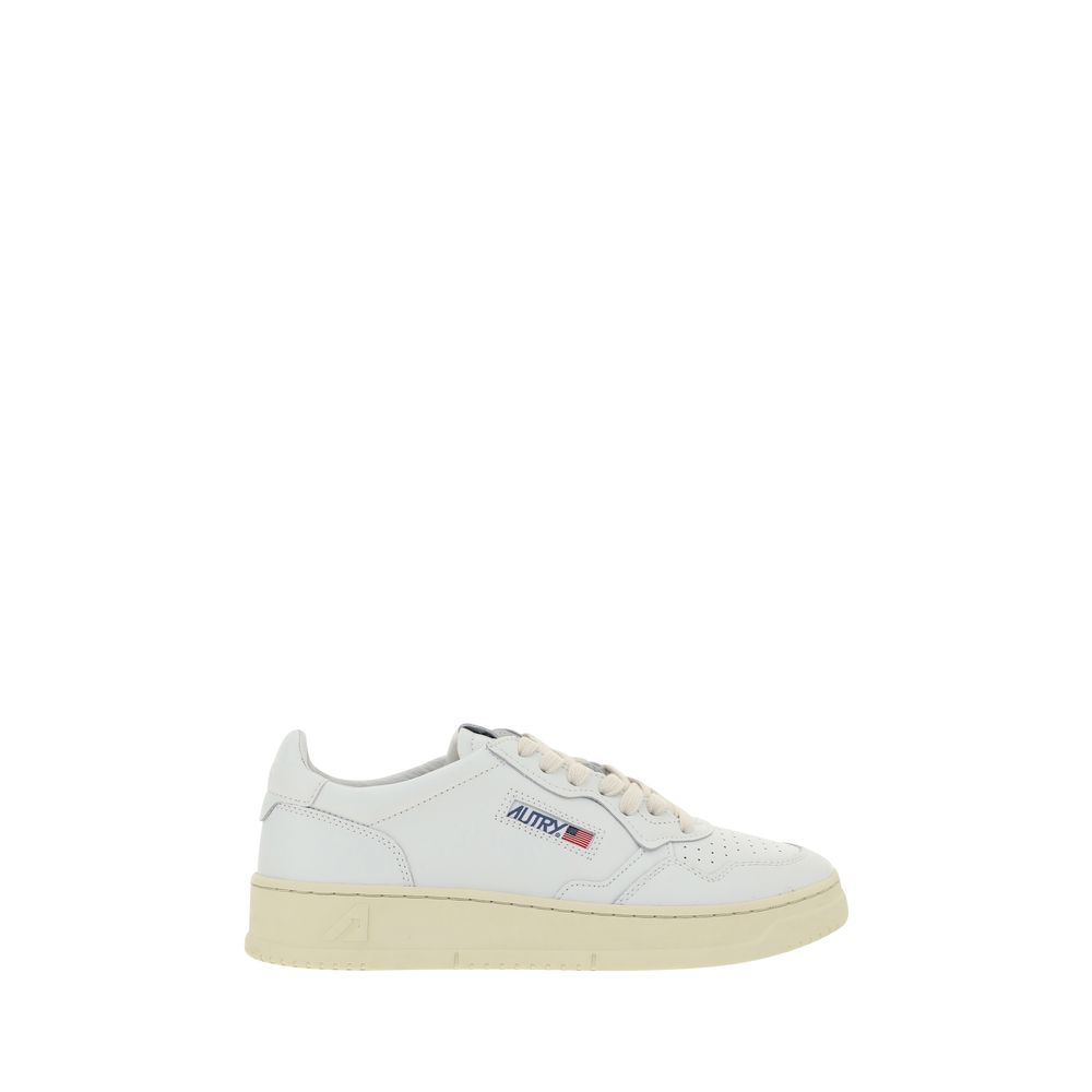 Sneakers by Autry for men in bos taurus calfskin leather white presents a impeccable silhouette as Men's Low Top Bos Taurus Calfskin Leather Sneakers, expertly defined by a impeccable low-top style for a impeccable, high-fashion look.