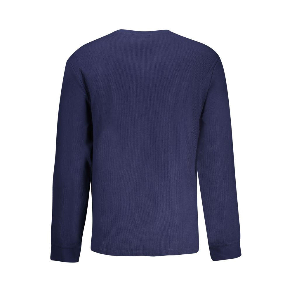 Sweatshirt by Calvin Klein for men in cotton polyester blue features an exquisite silhouette, showcasing and details for a exquisite look.