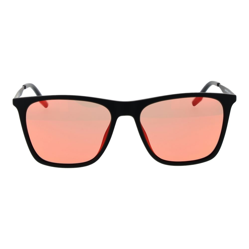 Sunglasses by Converse for men in metal black showcases a ethereal silhouette, featuring black coloured frame full-rim square frame design with mirrored category-2-medium-tint lens for a ethereal finish.