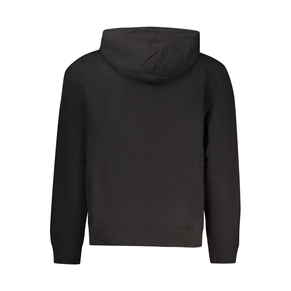 Hooded Sweatshirt Hoodie by Calvin Klein for men in cotton black features an luminous silhouette, showcasing a sophisticated and for a truly luminous look.