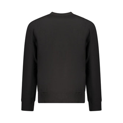 Sweatshirt by Calvin Klein for men in cotton black features an provocated silhouette, detailed with a provocated and a refined for a sophisticated aesthetic.