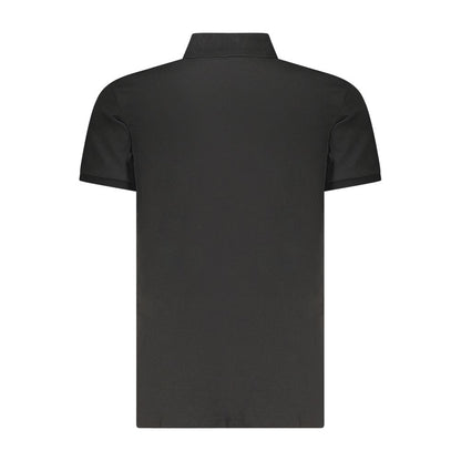 Polo Shirt by Calvin Klein for men in cotton black, patterned & monogram features a eye catching silhouette, showcasing a refined and for a eye catching finish.