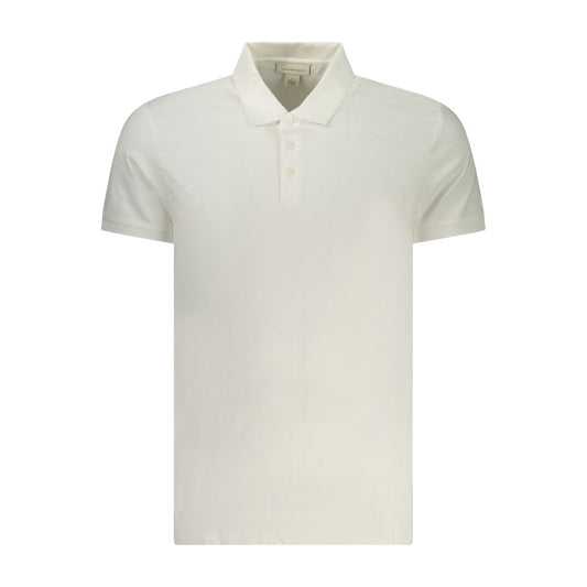 Polo Shirt by Calvin Klein for men in cotton canvas white showcases a enviable silhouette, featuring a refined and for a enviable finish.