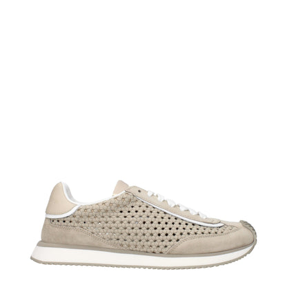 Sneakers by Dolce & Gabbana for men in fabric beige features an timeless silhouette from the Men's Low Top Fabric Sneakers collection, showcasing a signature low-top style with an timeless finish.