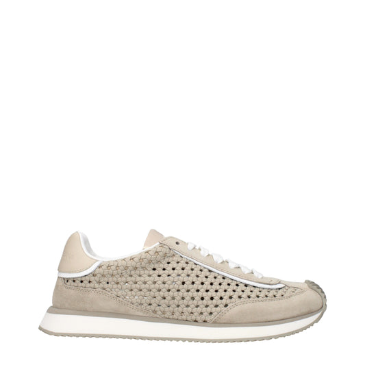 Sneakers by Dolce & Gabbana for men in fabric beige features an timeless silhouette from the Men's Low Top Fabric Sneakers collection, showcasing a signature low-top style with an timeless finish.