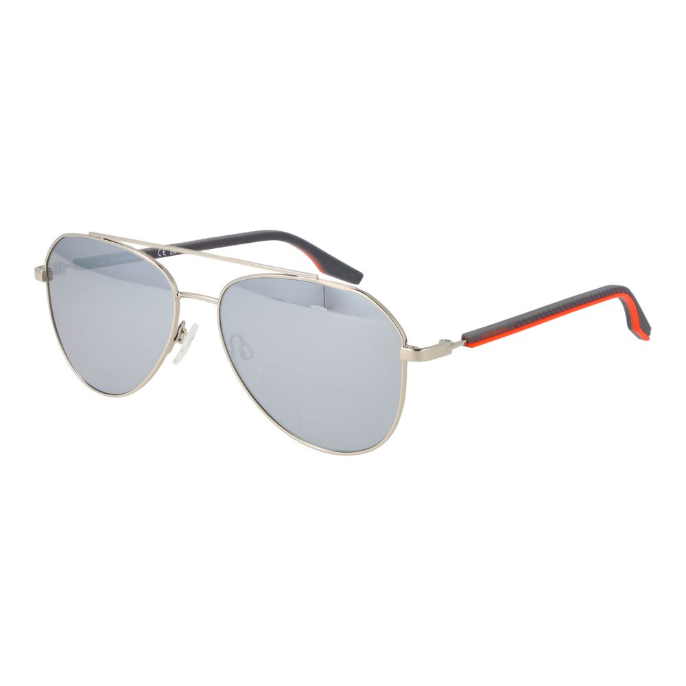 Sunglasses by Converse for unisex in plastic silver features an ethereal aviator full-rim frame design with silver coloured frame frames and mirrored lens for a ethereal finish.