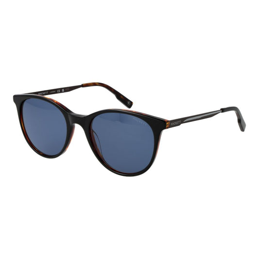 Hackett Round Non-Polarized Dark-Tint Acetate Sunglasses - Black