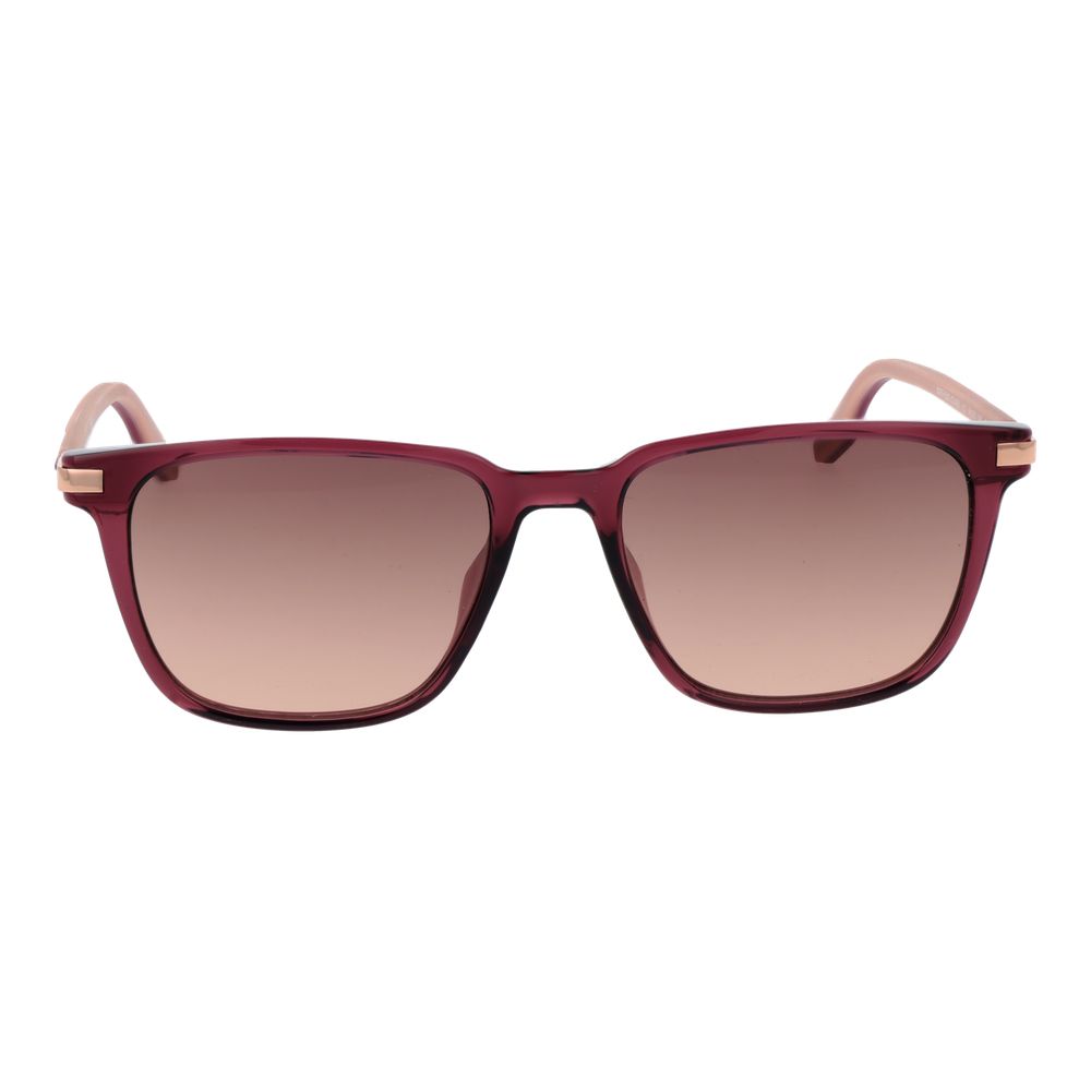 Sunglasses by Converse for unisex in rubber and burgundy featuring an opulent full-rim square frame design with a sophisticated burgundy coloured frame finish and high-performance gradient category-2-medium-tint lens.