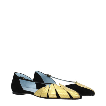 Flat Sandals by Valentino Garavani for women in suede leather black features an exquisite silhouette, showcasing the exquisite Women's Suede Leather Flat Sandals with a flat and .