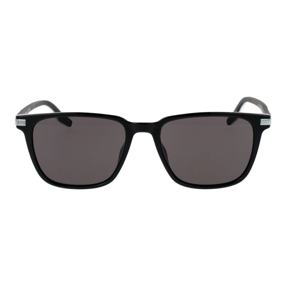 Sunglasses by Converse for unisex in rubber black showcases a ethereal silhouette, featuring black coloured frame full-rim square frame design with non-polarized category-3-dark-tint lens for a ethereal finish.