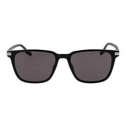 Sunglasses by Converse for unisex in rubber black showcases a ethereal silhouette, featuring black coloured frame full-rim square frame design with non-polarized category-3-dark-tint lens for a ethereal finish.