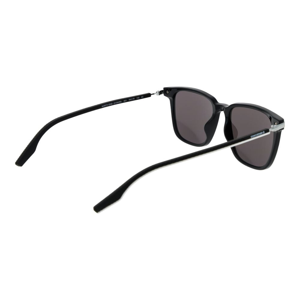 Sunglasses by Converse for unisex in rubber and black presents a sumptuous silhouette, featuring black coloured frame and full-rim square frame design with non-polarized category-3-dark-tint lens for a sumptuous look.