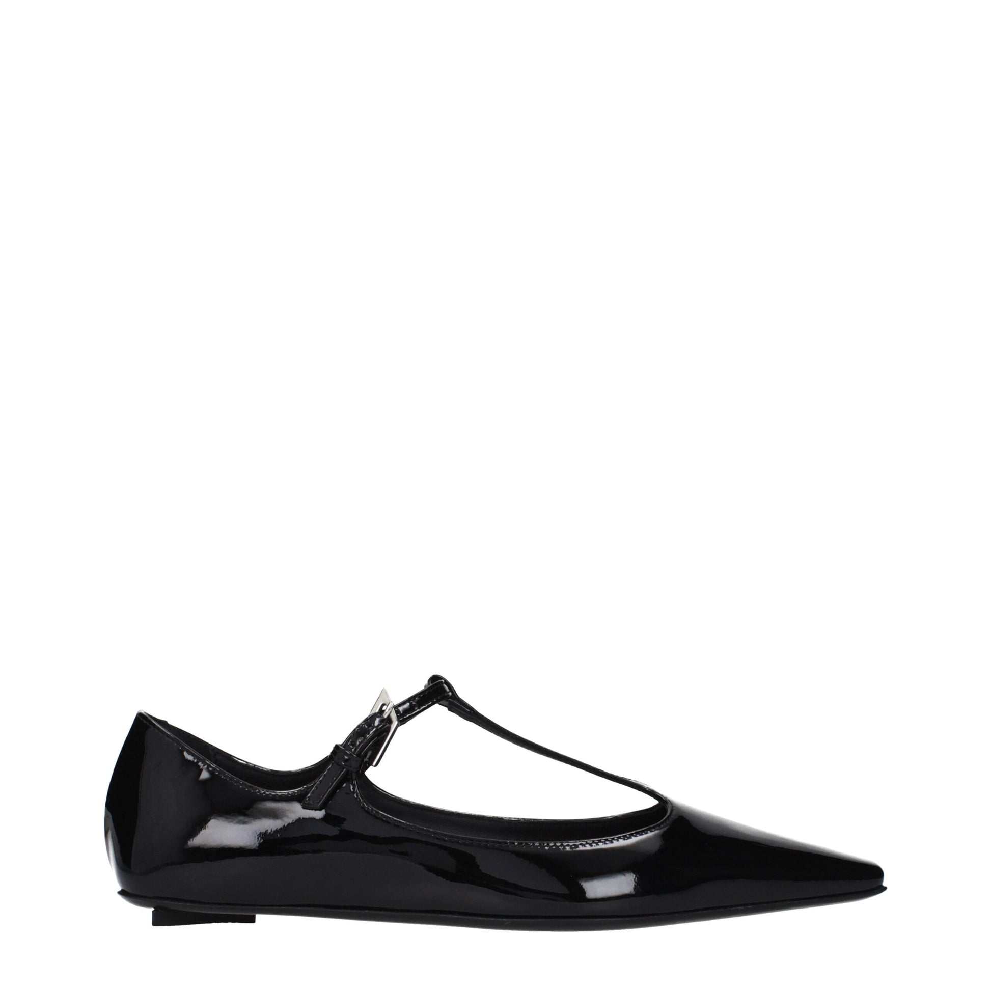Ballet Flat Shoes by The Attico for women in patent leather black showcases a enchanting silhouette as part of the Women's Patent Leather Ballet Flat Shoes collection, defined by a enchanting and for a enchanting look.