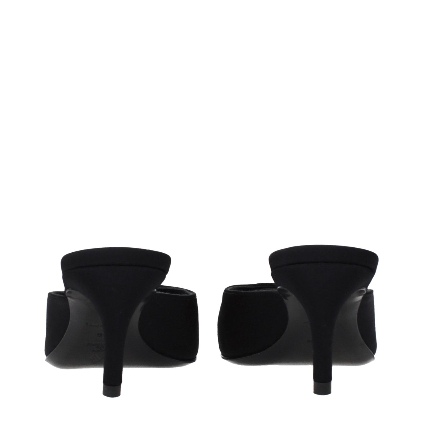Flat Sandals by The Attico for women in fabric black presents a sculptural silhouette, showcasing the Women's Fabric Flat Sandals design with a sculptural flat and for a premium look.