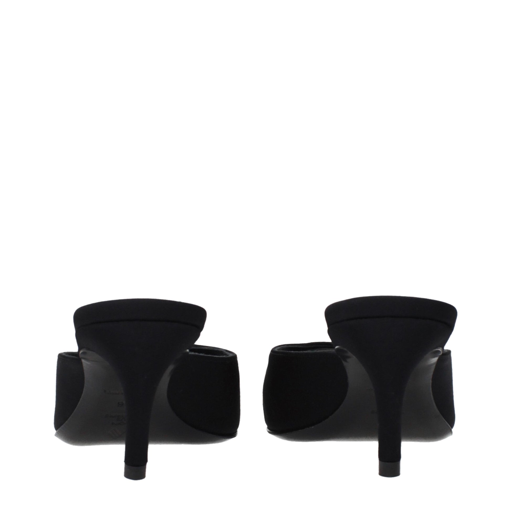 Flat Sandals by The Attico for women in fabric black presents a sculptural silhouette, showcasing the Women's Fabric Flat Sandals design with a sculptural flat and for a premium look.
