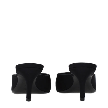 Flat Sandals by The Attico for women in fabric black presents a sculptural silhouette, showcasing the Women's Fabric Flat Sandals design with a sculptural flat and for a premium look.