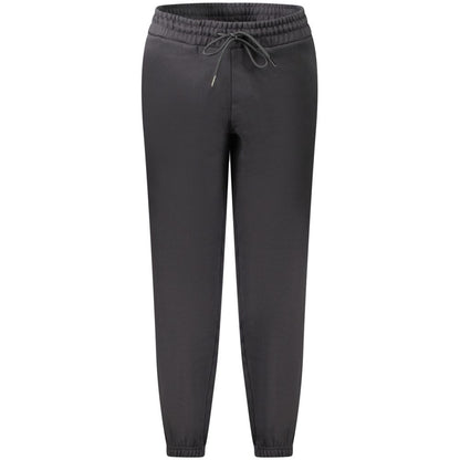 Jogger Sweatpants by Napapijri for women in cotton polyester black & print features an ergonomic and with a ergonomic long, showcasing innovative adjustable-waistband for a ergonomic look.