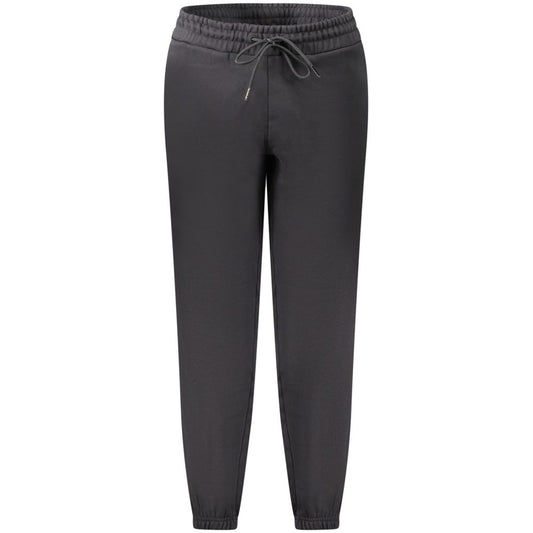 Jogger Sweatpants by Napapijri for women in cotton polyester black & print features an ergonomic and with a ergonomic long, showcasing innovative adjustable-waistband for a ergonomic look.