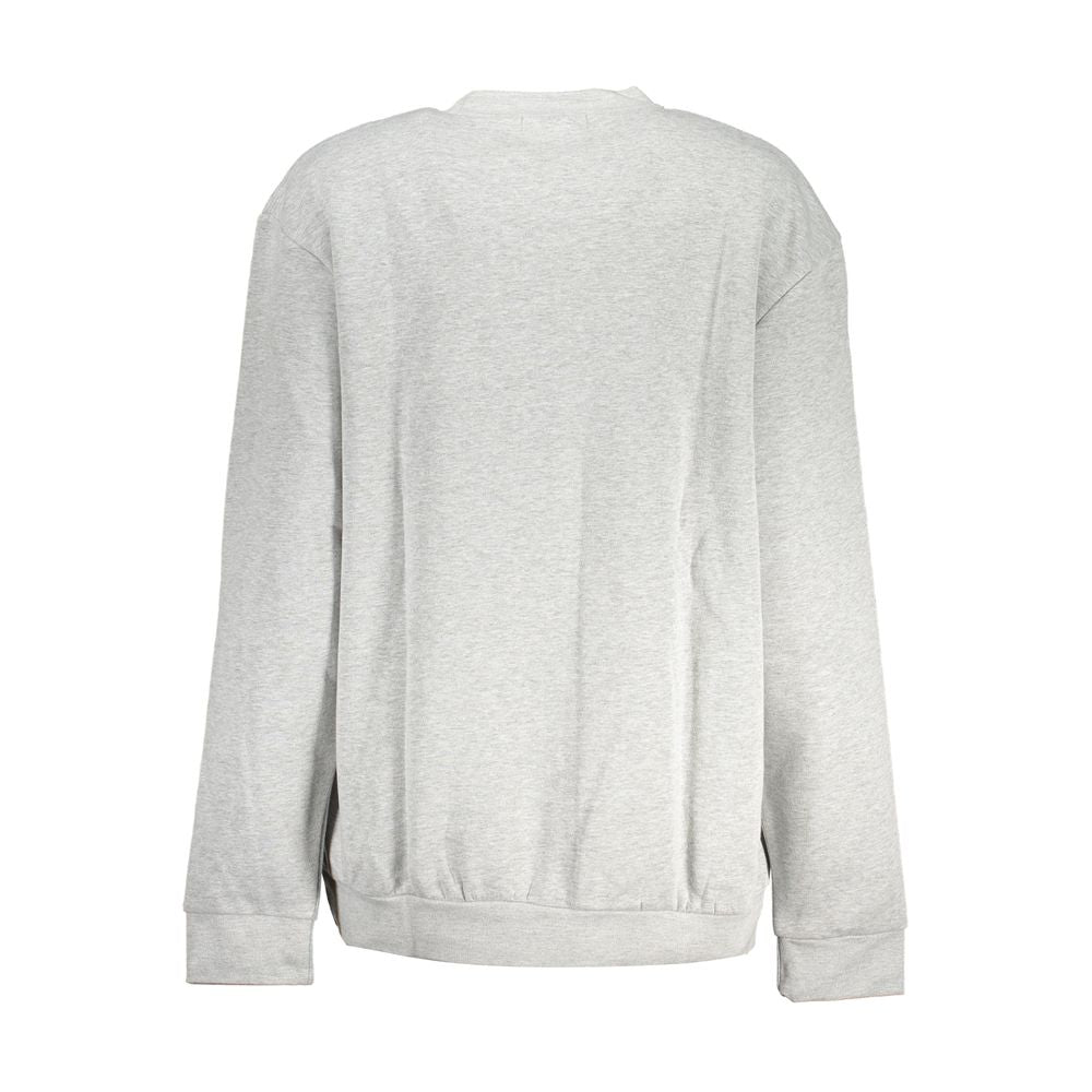 Sweatshirt by Cavalli Class for women in cotton gray features a unrivaled silhouette with a refined and unrivaled detailing for a sophisticated look.