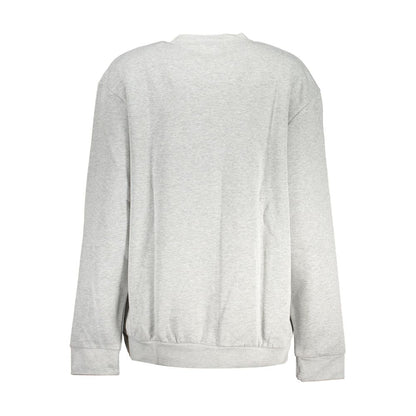Sweatshirt by Cavalli Class for women in cotton gray features a unrivaled silhouette with a refined and unrivaled detailing for a sophisticated look.