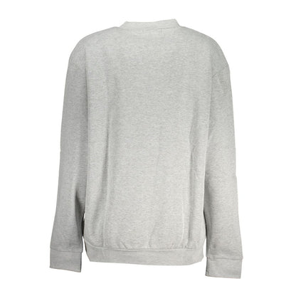 Sweatshirt by Cavalli Class for women in cotton polyester gray features an exquisite silhouette, showcasing and details for a exquisite look.