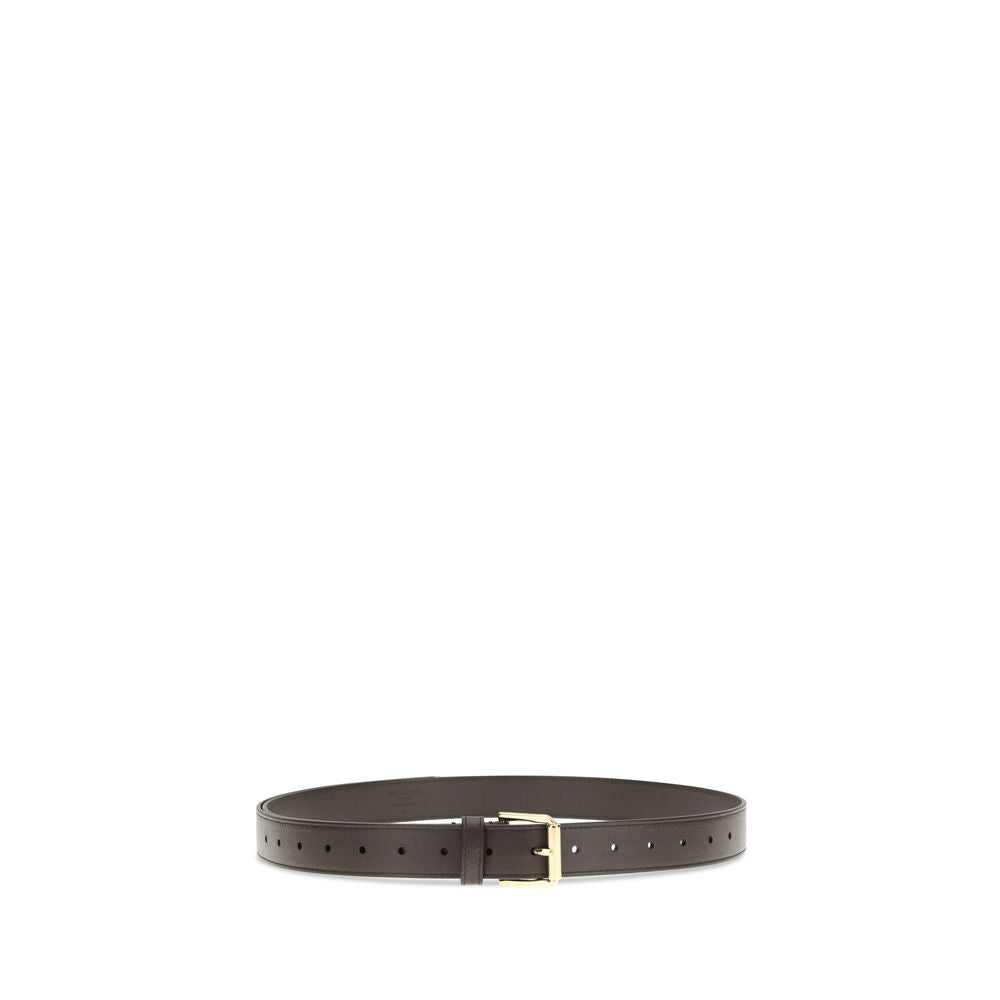 Belt by Givenchy for women in bos taurus calf leather brown & gold presents a artisanal silhouette from the Voyou Bos Taurus Calf Leather Belt collection, showcasing an artisanal design and refined craftsmanship for a artisanal look.