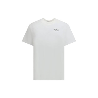 T-Shirt by Givenchy for men in cotton white & print showcases a fashionable silhouette, elegantly detailed with a fashionable and crew neckline for a sophisticated, high-fashion look.