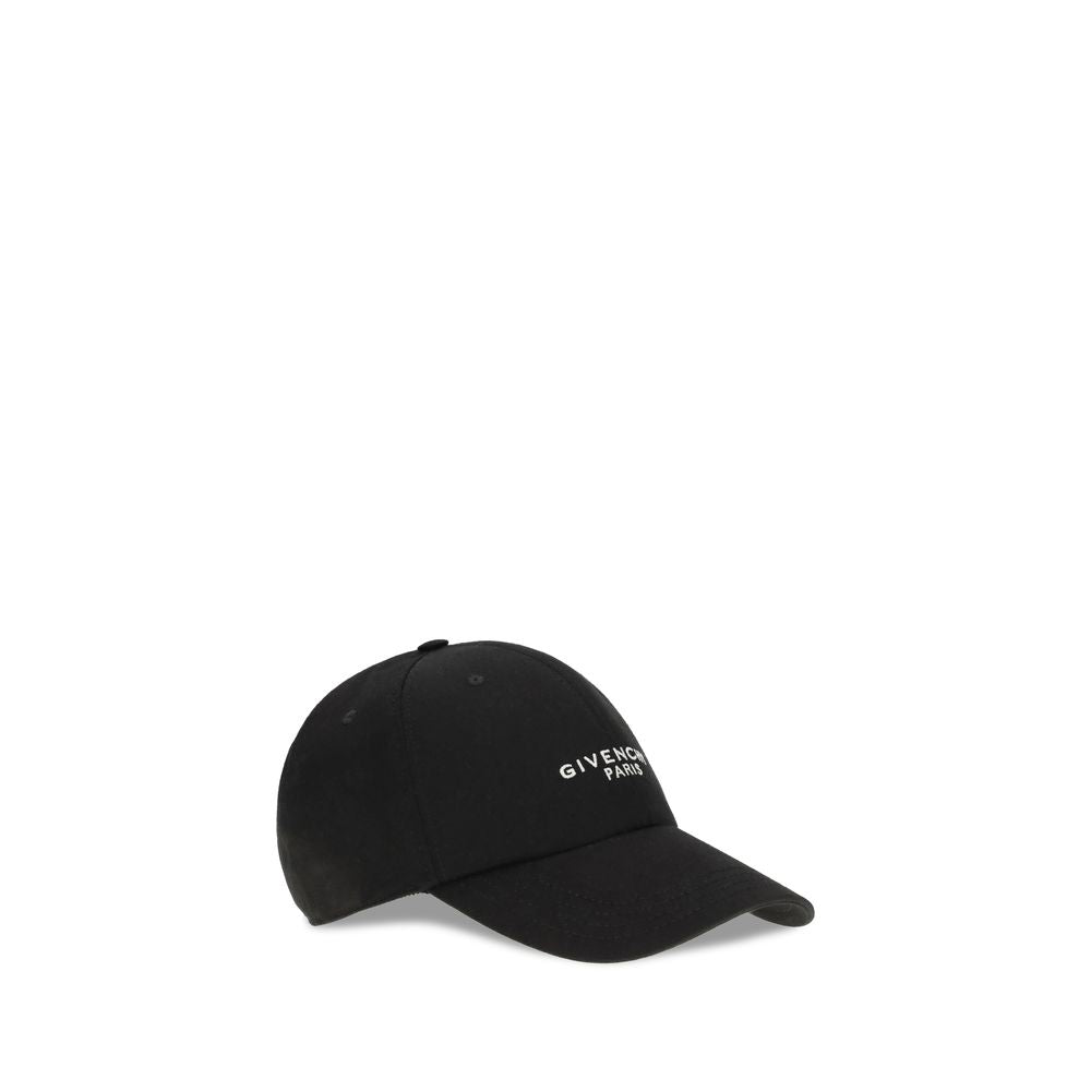 Baseball Cap by Givenchy for men in cotton twill black & signature features an artisanal silhouette, showcasing the artisanal Cotton Twill Baseball Cap design with a refined, artisanal finish.