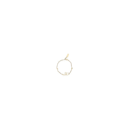 This Bracelet by Chloé for women in nylon leather and gold & signature showcases a exquisite silhouette, highlighting the intricate chain link bracelet design from the Women's Chain Link Gold Brass Bracelet collection for a exquisite aesthetic.