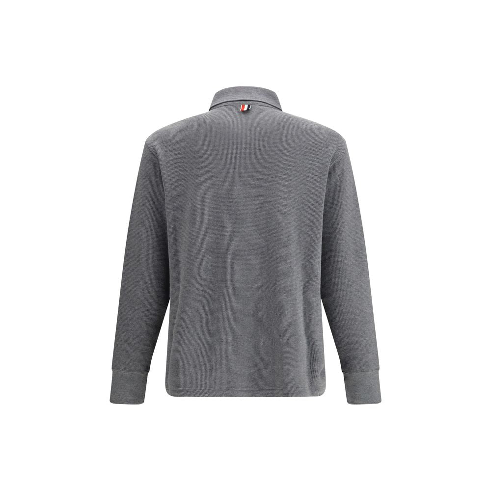 Polo Shirt by Thom Browne for men in cotton gray showcases a enviable silhouette, featuring a refined and for a enviable finish.