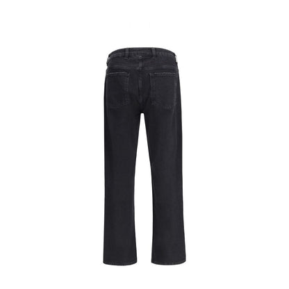 Jeans by Represent for men in denim cotton black features a polished silhouette with a polished straight-leg & regular-fit, reaching a polished long and finished with a polished mid rise.