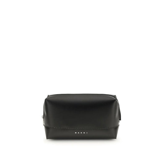 Shoulder Bag by Marni for men in bos taurus calf leather black features a effortless sophistication silhouette, secured by a zipper with ample and versatile shoulder-strap & adjustable-strap for a effortless sophistication finish.